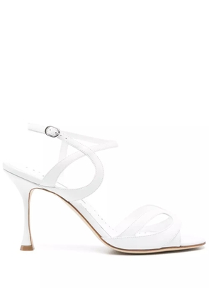 Manolo Blahnik 100mm Elfajrsan sandals - White