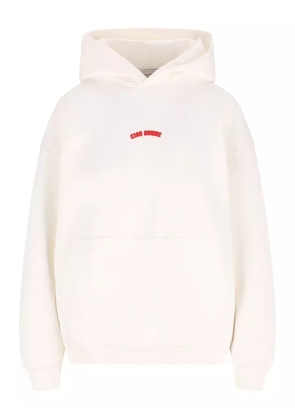 Giada Benincasa ciao amore embroidered hoodie - White