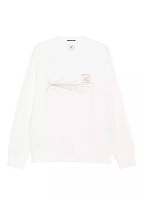 C.P. Company graphic-print cotton-blend sweatshirt - Neutrals