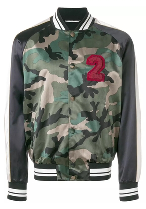 Valentino Garavani camouflage bomber jacket - Green