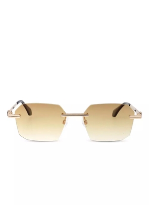 Palm Angels Eyewear rectangle-frame gradient sunglasses - Gold