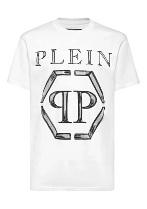 Philipp Plein Strass Hexagon T-shirt - White