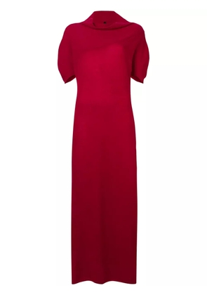 UNRAVEL PROJECT cashmere knitted long dress - Red