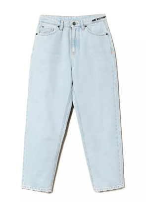 TWINSET five-pocket raw-hem jeans - Blue