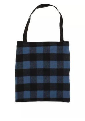 424 On Fairfax checked tote bag - Black