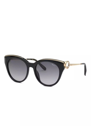 Chopard Eyewear temple-detail cat-eye sunglasses - Black