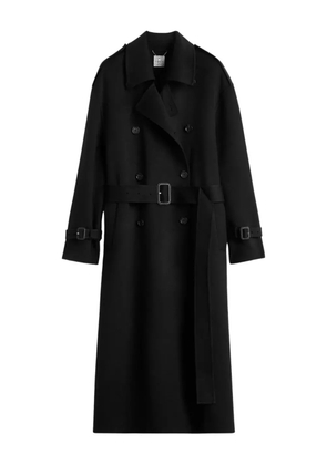 TOTEME belted double-breasted wool coat - Black