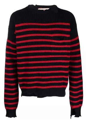 Marni distressed striped jumpers - Blue