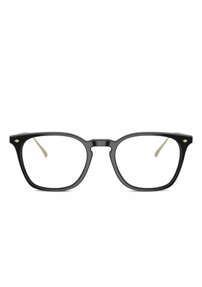 Giorgio Armani titanium-square frames glasses - Black