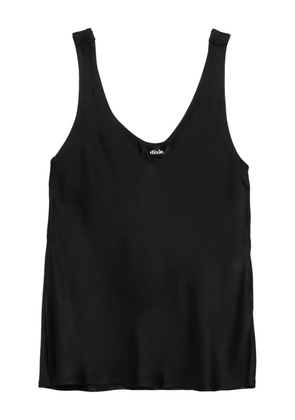 DIXIE V-neck cotton top - Black