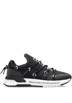 Versace Jeans Couture lace-up logo sneakers - Black