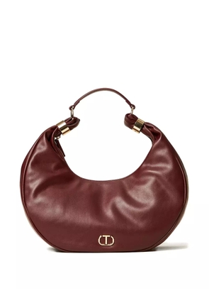 TWINSET medium Eclipse crescent-shaped shoulder bag - Brown