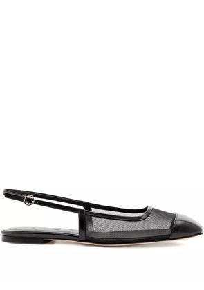 Aeyde Geraldine slingback flat pumps - Black