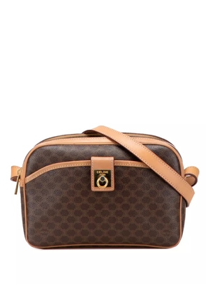 Celine Pre-Owned 2014 Macadam Coated Canvas crossbody bag - Brown