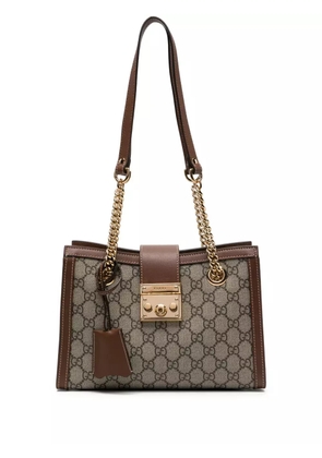 Gucci small Padlock GG shoulder bag - Neutrals