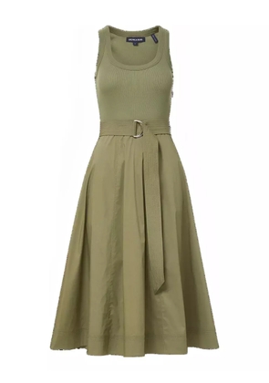 Veronica Beard Ennis belted-waist midi dress - Green