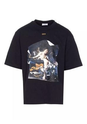 Off-White Cupid-print crewneck T-shirt - Black