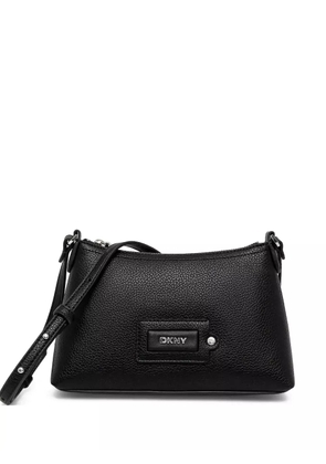 DKNY textured leather shoulder bag - Black