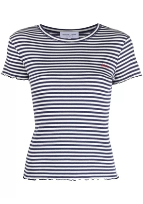 Maison Labiche striped organic cotton T-shirt - Blue