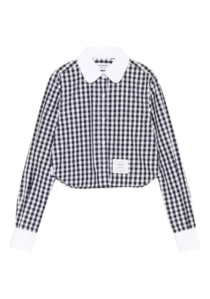 Thom Browne Gingham Peter-Pan collar shirt - Blue