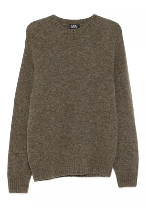 A.P.C. crew-neck sweater - Brown
