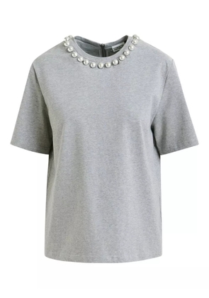 Essentiel Antwerp pearl-embellished T-shirt - Grey