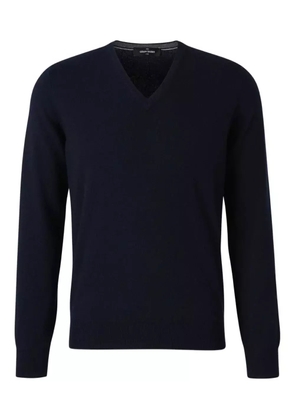 Gran Sasso V-neck ribbed-hem sweater - Blue