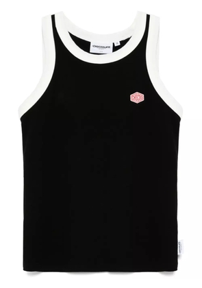 CHOCOOLATE ribbed tank top - Black