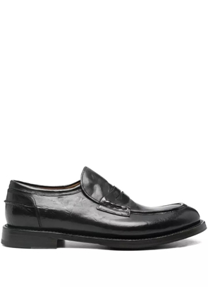Silvano Sassetti penny-strap leather loafers - Black