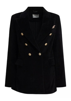 Circolo 1901 double-breasted velvet blazer - Black