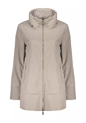 Moorer waterproof hooded coat - Neutrals