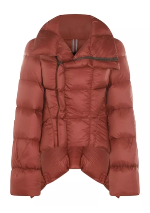 Rick Owens Naska asymmetric quilted jacket - Brown
