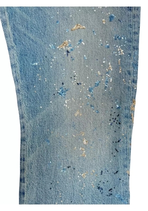 Purple Brand paint-splatter jeans - Blue