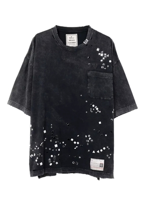 Maison MIHARA YASUHIRO crystal-embellished pocket T-shirt - Black