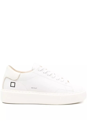 D.A.T.E. round-toe leather sneakers - White
