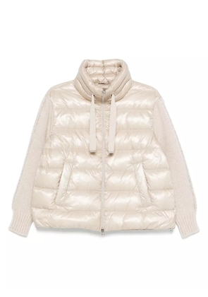 Herno panelled puffer jacket - Neutrals