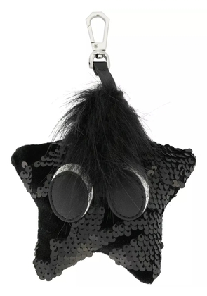 Kendall+Kylie sequined star bag charm - Black