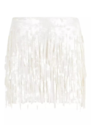 STAUD Supernova fringe skirt - Neutrals