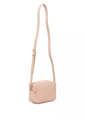 LIU JO embossed zip-closure cross body bag - Neutrals