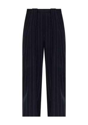 Stella McCartney pinstripe-pattern panelled trousers - Blue