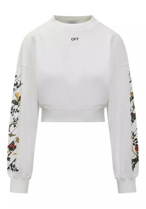 Off-White floral-print crew-neck sweatshirt