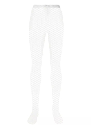 Comme Des Garçons mesh-panelling leggings - White