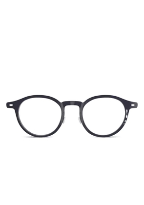 Lindberg round-frame titanium glasses - Black