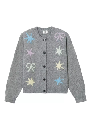b+ab star-embellishment cardigan - Grey