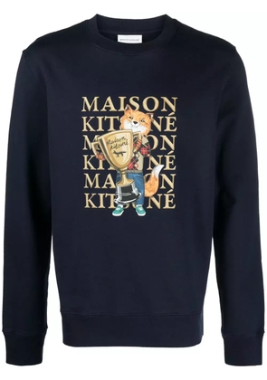 Maison Kitsuné Fox Champion cotton sweatshirt - Blue