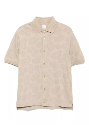 Paul Smith jacquard polo shirt - Neutrals