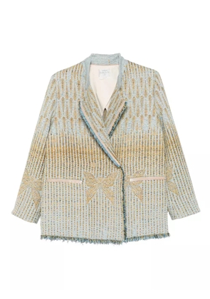 Forte Forte fringed-edges blazer - Blue
