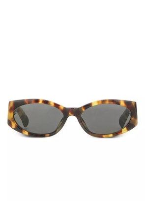 Linda Farrow x Jacquemus Ovalo sunglasses - Brown