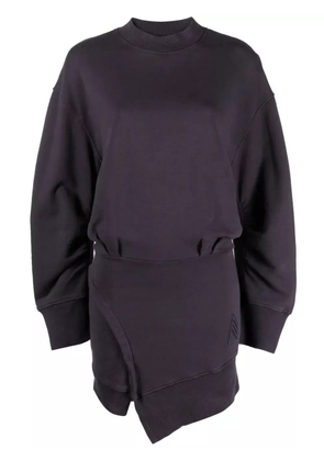 The Attico Ivory cotton minidress - Purple