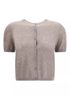 Lisa Yang Charlotte short-sleeve cardigan - Grey